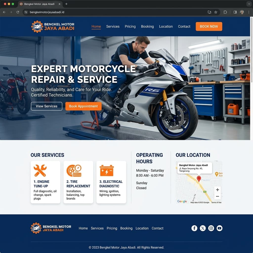 Bengkel Motor Jaya Abadi